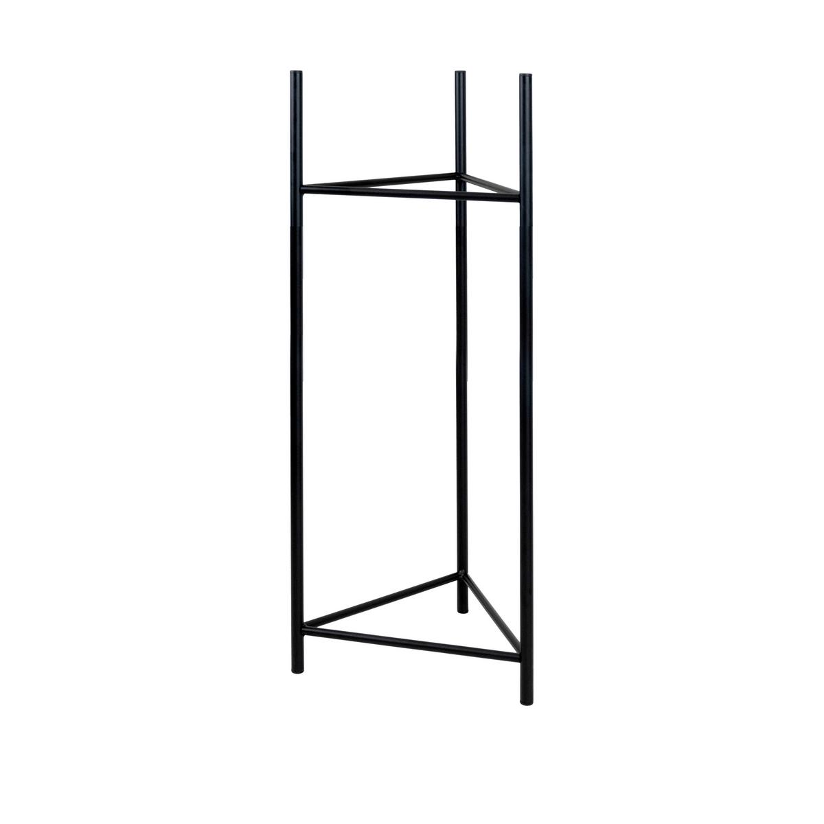 Blumenständer Aluminium Schwarz Bxhxt: 35x75x35 Cm - Schwarz, Basics, Metall (35/75/35cm)