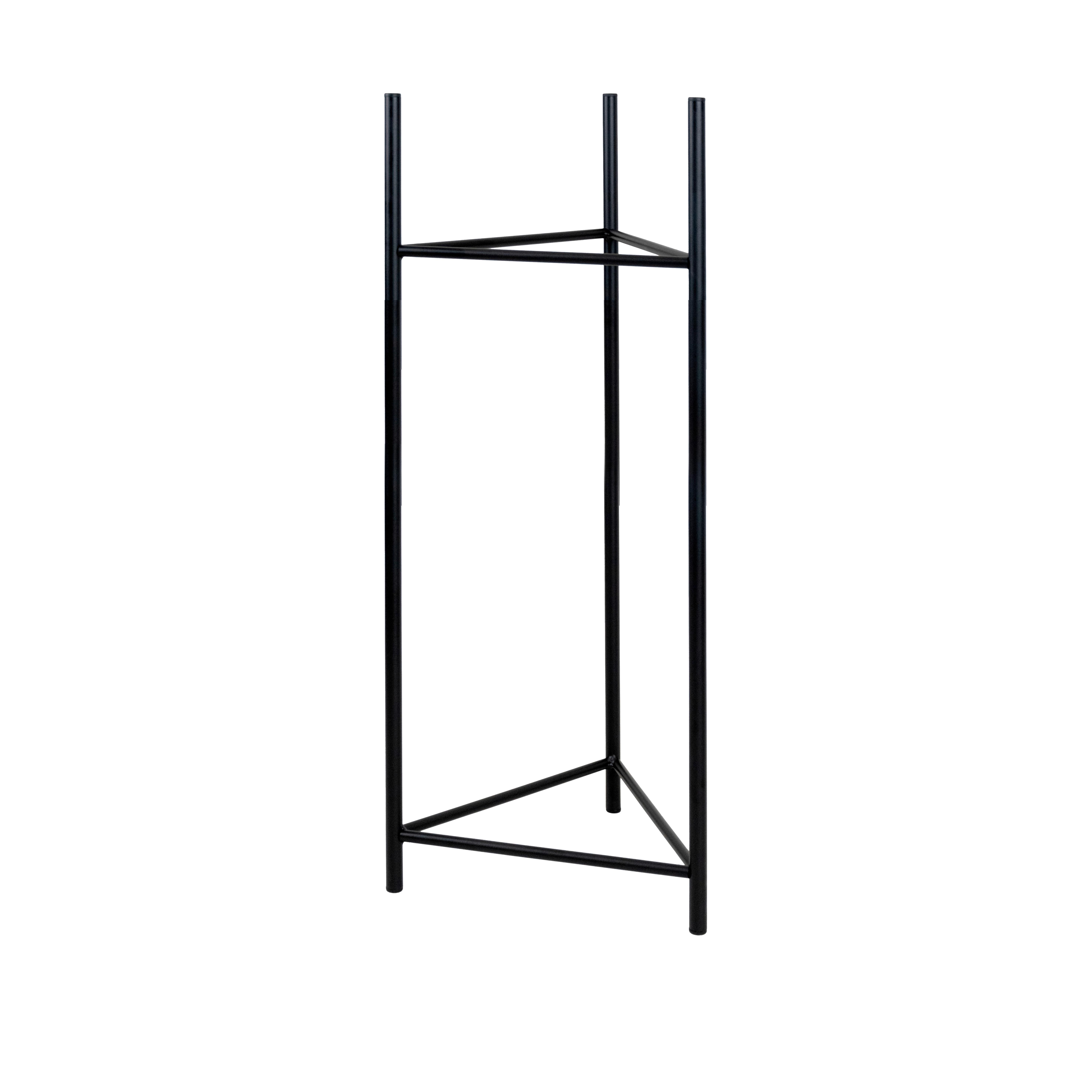 Blumenständer Aluminium Schwarz Bxhxt: 35x75x35 Cm