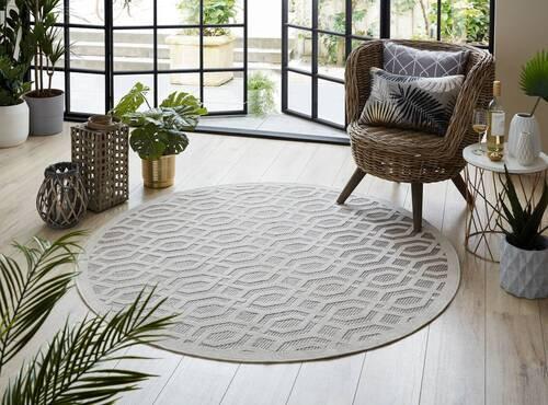 Outdoorteppich 503119374197 - Beige, Basics, Textil (160/160cm)