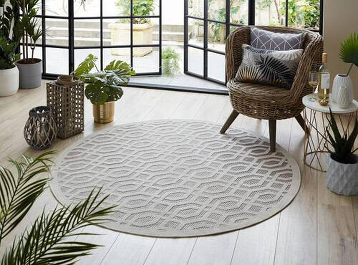 Outdoorteppich 503119374197 - Beige, Basics, Textil (160/160cm)
