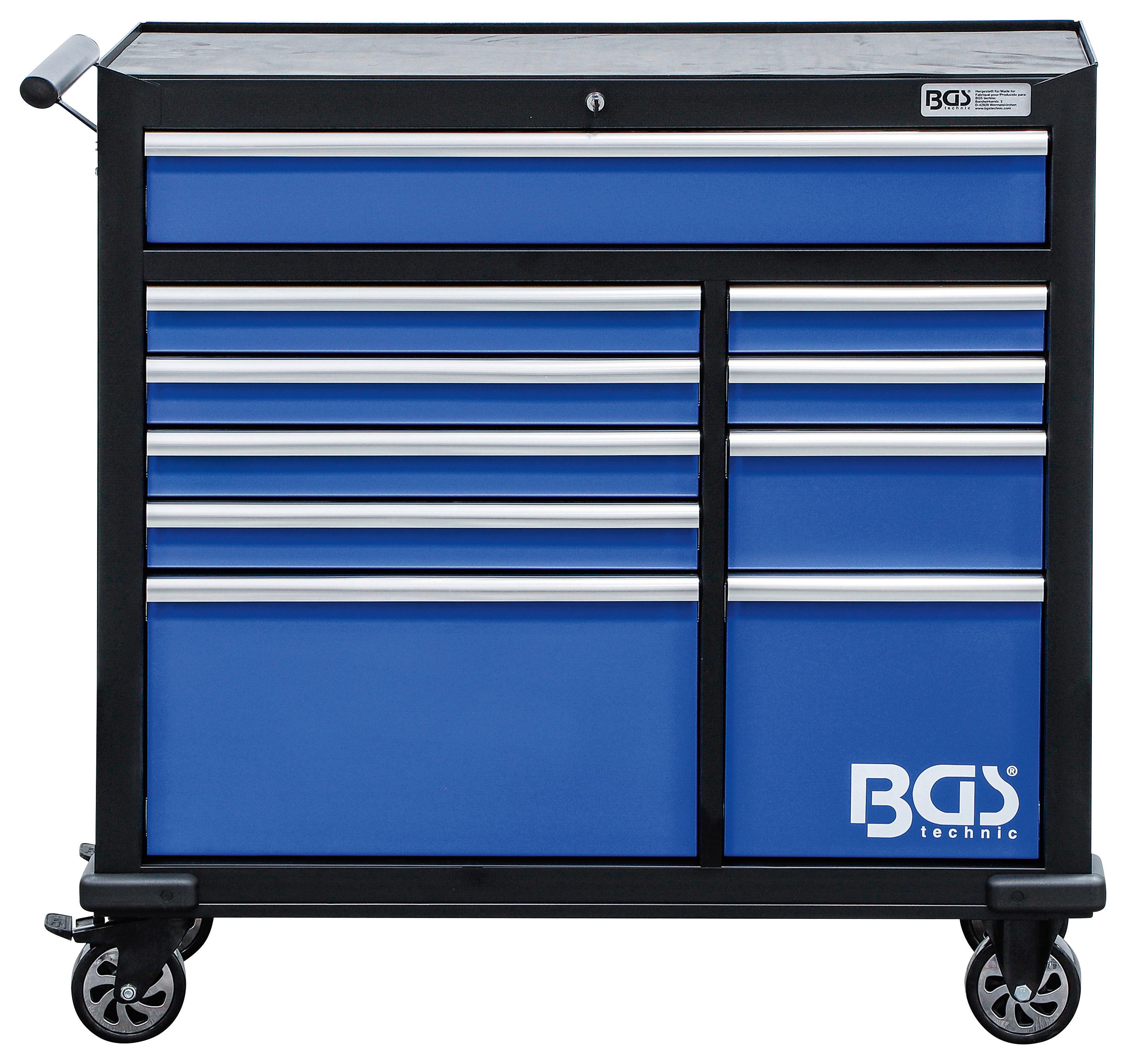 Werkstattwagen Xxl Leer Blau/schwarz B: 106,6 Cm - Blau/Schwarz, Basics, Metall (106,6/107,7/45,8cm)