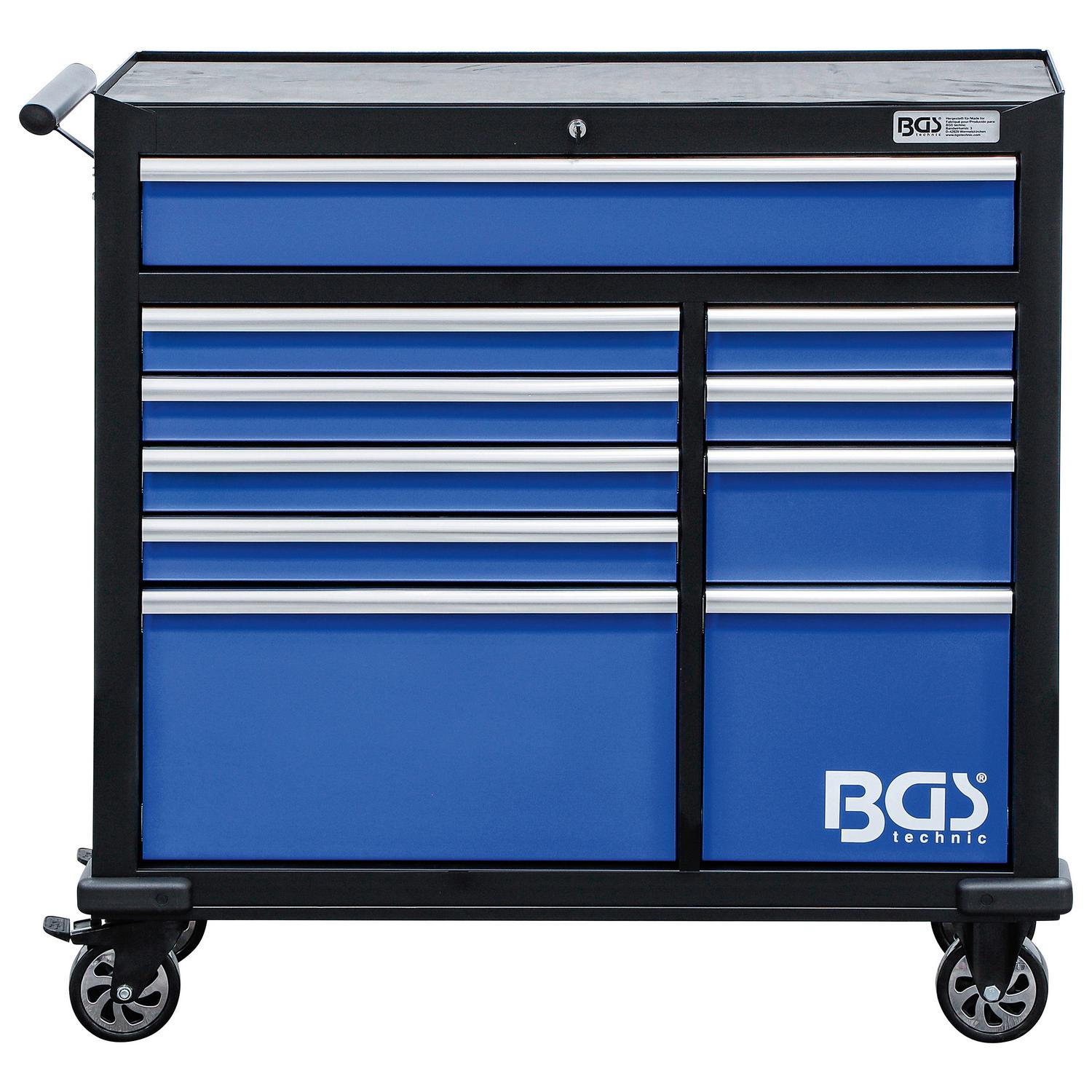 Werkstattwagen XXL Leer Blau/Schwarz B: 106,6 cm Blau, Schwarz