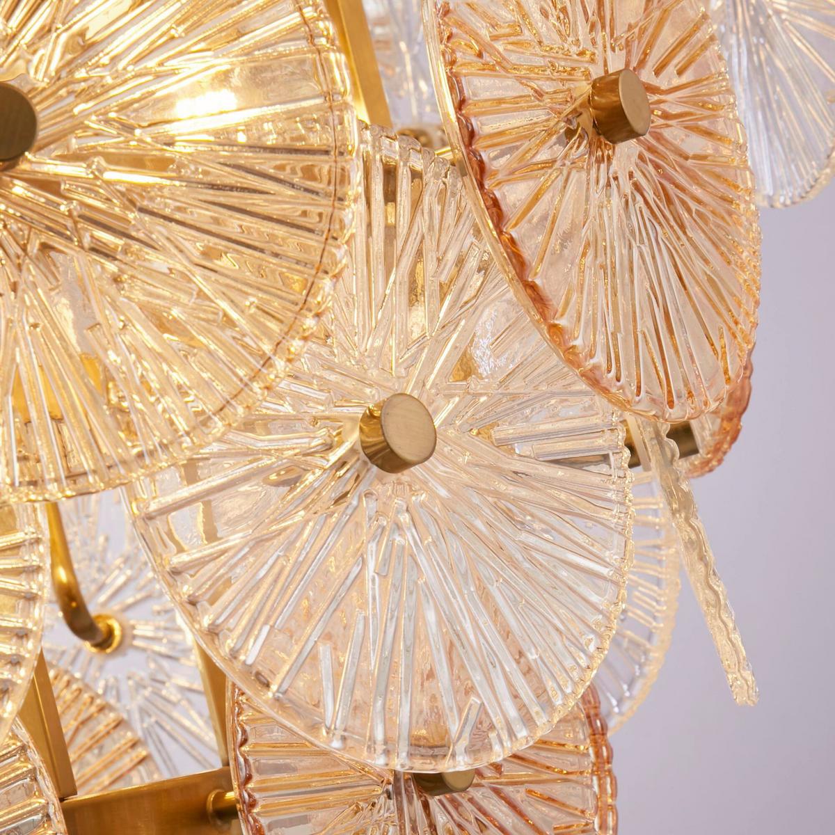 Függőlámpa 88210-9bz Wagon Wheel - sárgarézszínű, Design, üveg/fém (64/150cm) - Searchlight