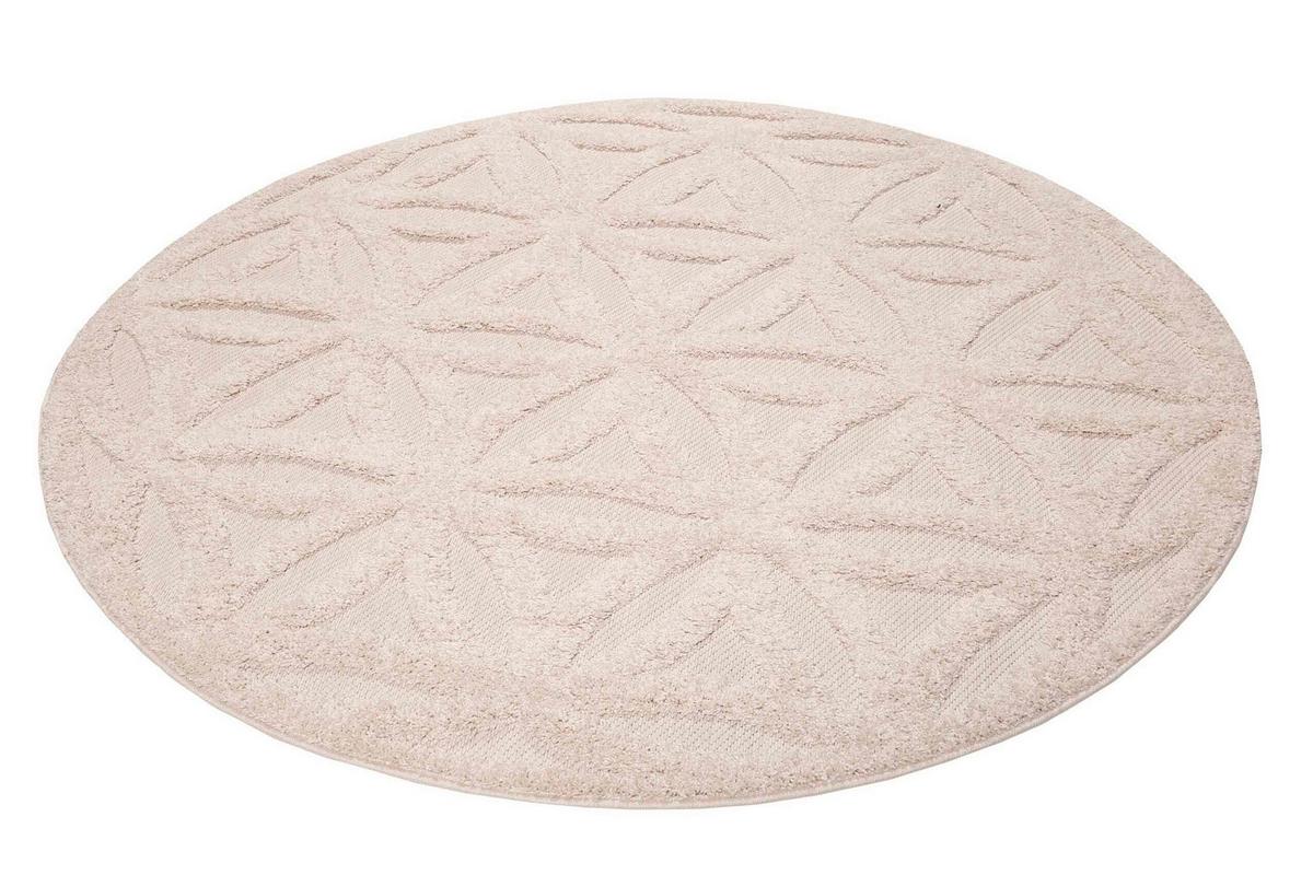 Outdoorteppich, 200 cm Shake - Creme, KONVENTIONELL, Textil (200cm) - Esprit