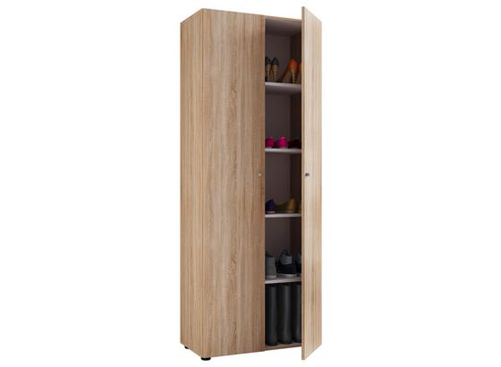 Mehrzweckschrank Vandol B: 70 cm Eiche Dekor - Eichefarben/Schwarz, Basics, Holzwerkstoff (70/178/40cm) - Livetastic Mehrzweckschrank Vandol B: 70 cm Eiche Dekor - Eichefarben/Schwarz, Basics, Holzwerkstoff (70/178/40cm) - Livetastic