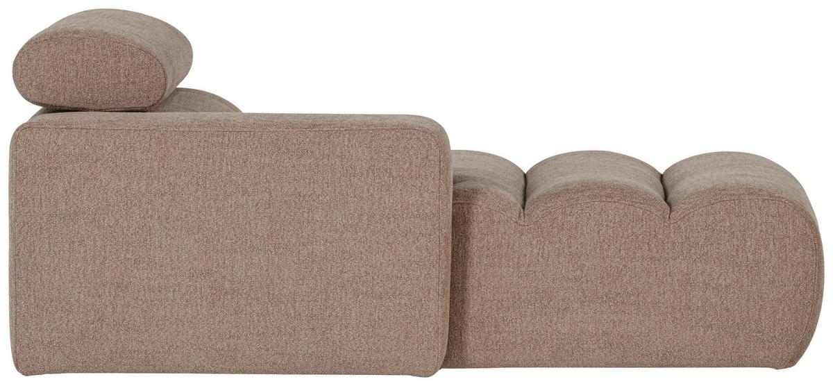 Sofaelement Novi Taupe B: 109cm - Taupe/Schwarz, Design, Textil (109/86/173cm) - Livetastic