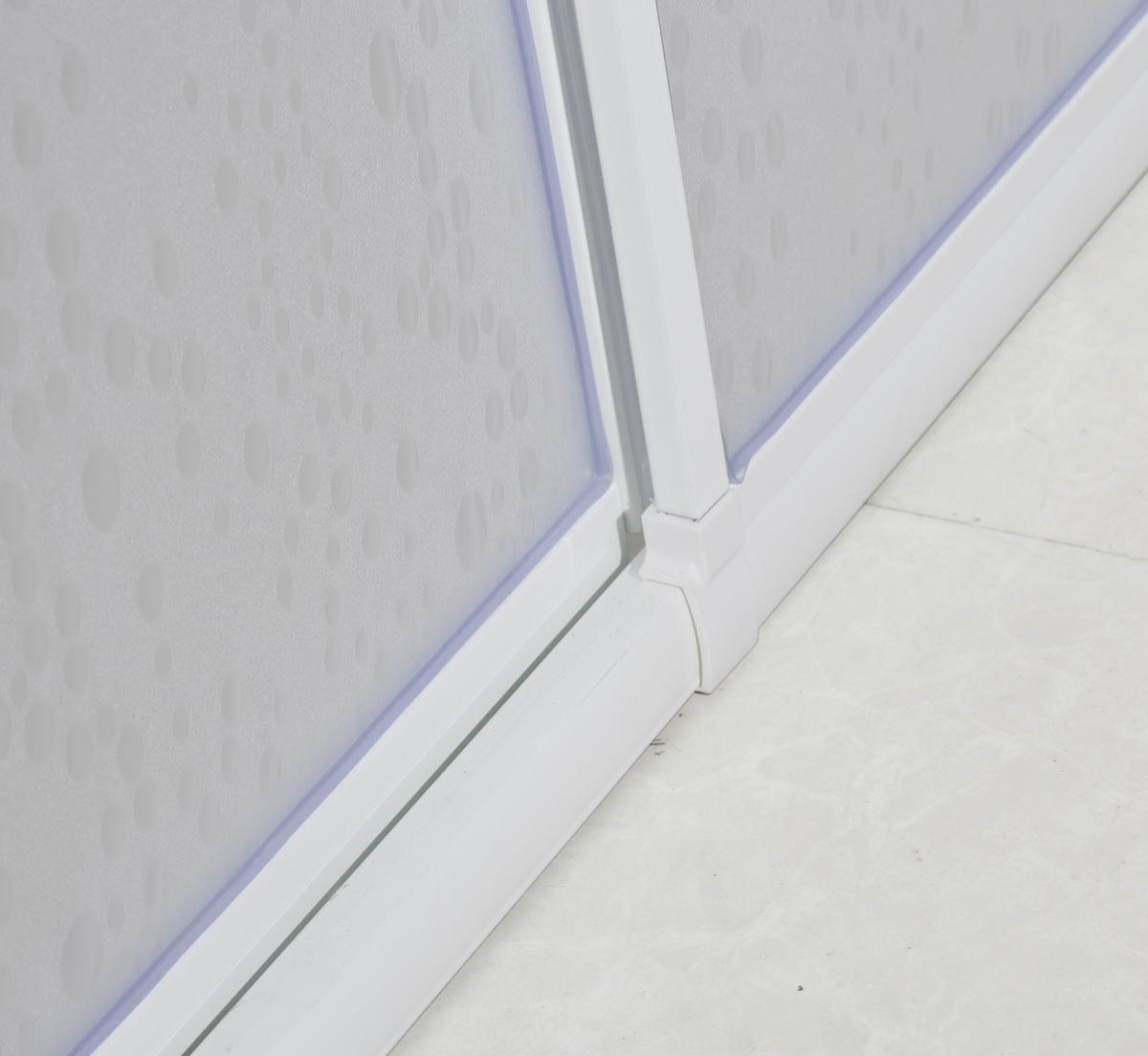 Sprchový kout bílé barvy - bílá, Moderní, plast (88/185/88cm)