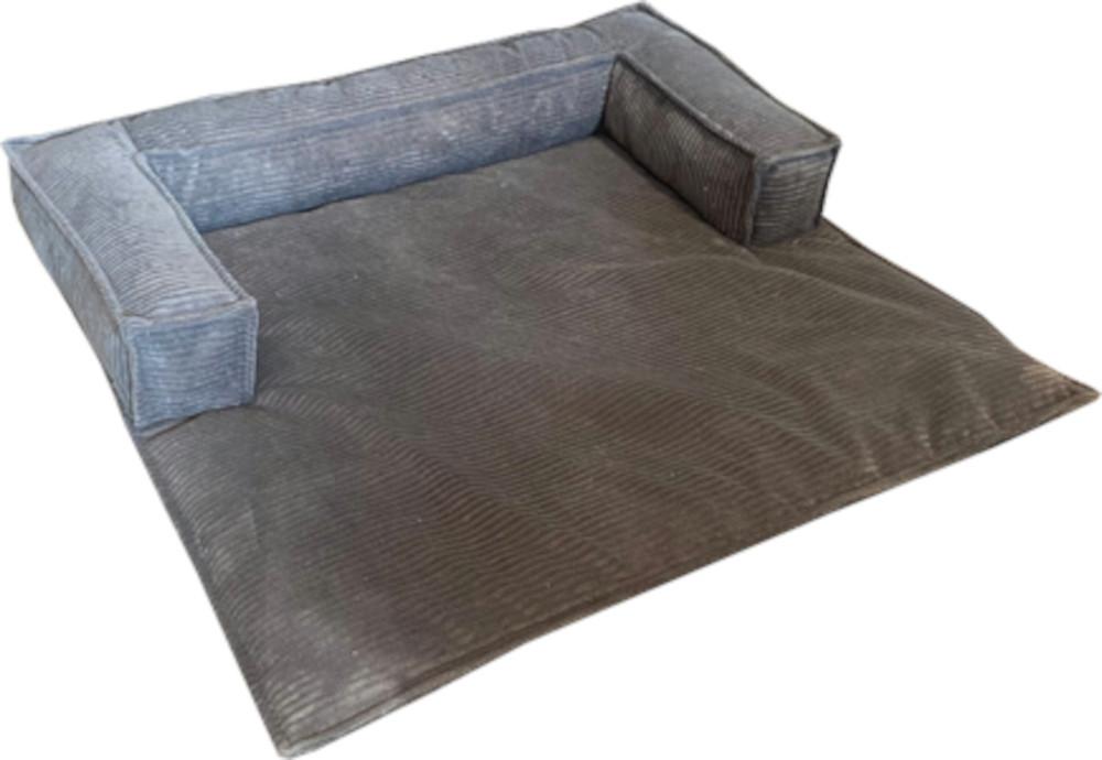 Pohovka pre psa PET FLAT, antracitový menčester - tmavosivá, Konventionell, textil (105/20/105cm) - Mömax