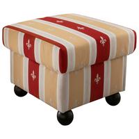 Hocker Torello Rot B: 56 cm - Wengefarben/Rot, KONVENTIONELL, Textil (56/46/56cm) - Livetastic