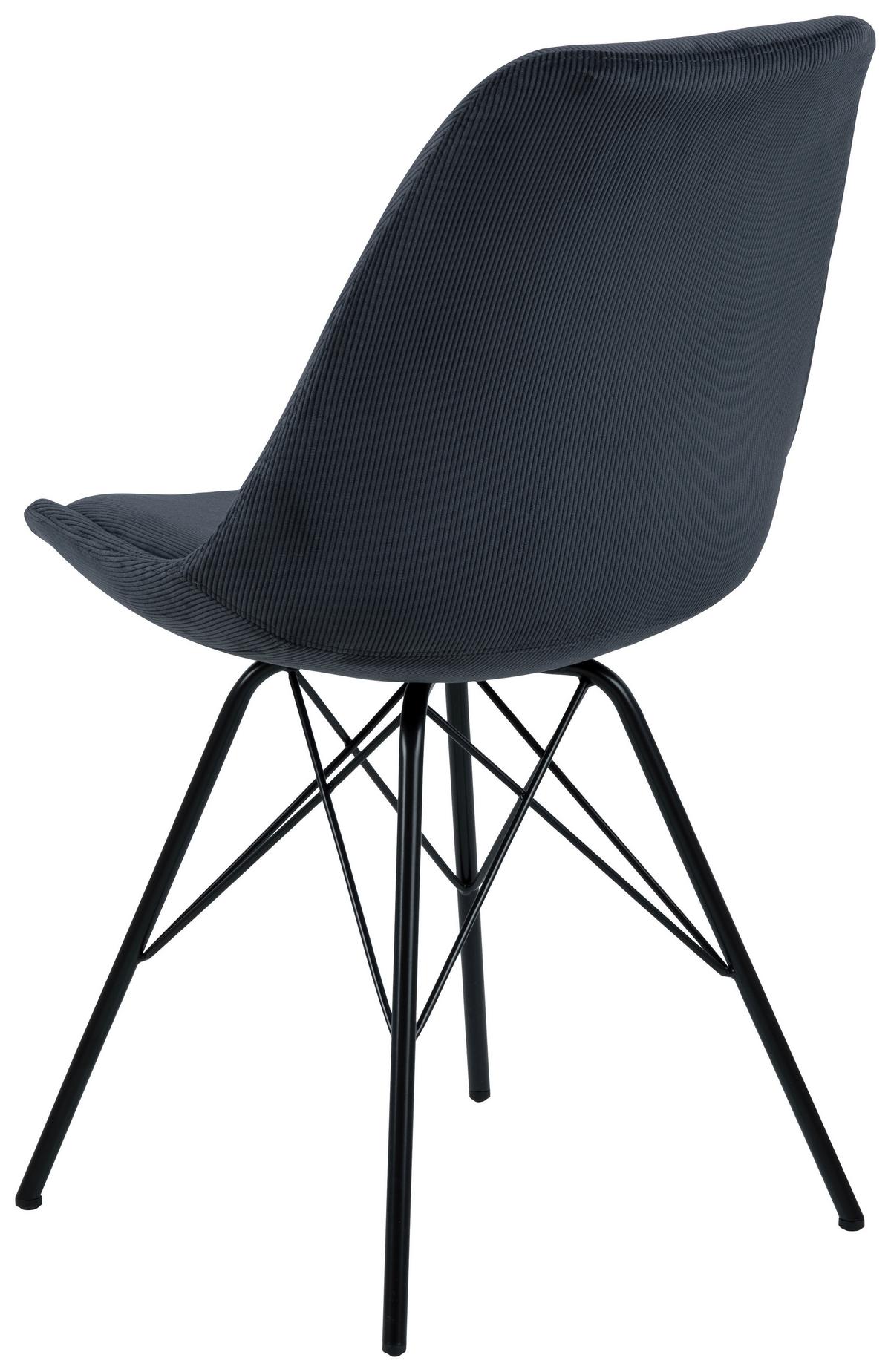 Židle ERIS antracit - černá/antracitová, Konvenční, kov/textil (48,5/85,5/54cm)