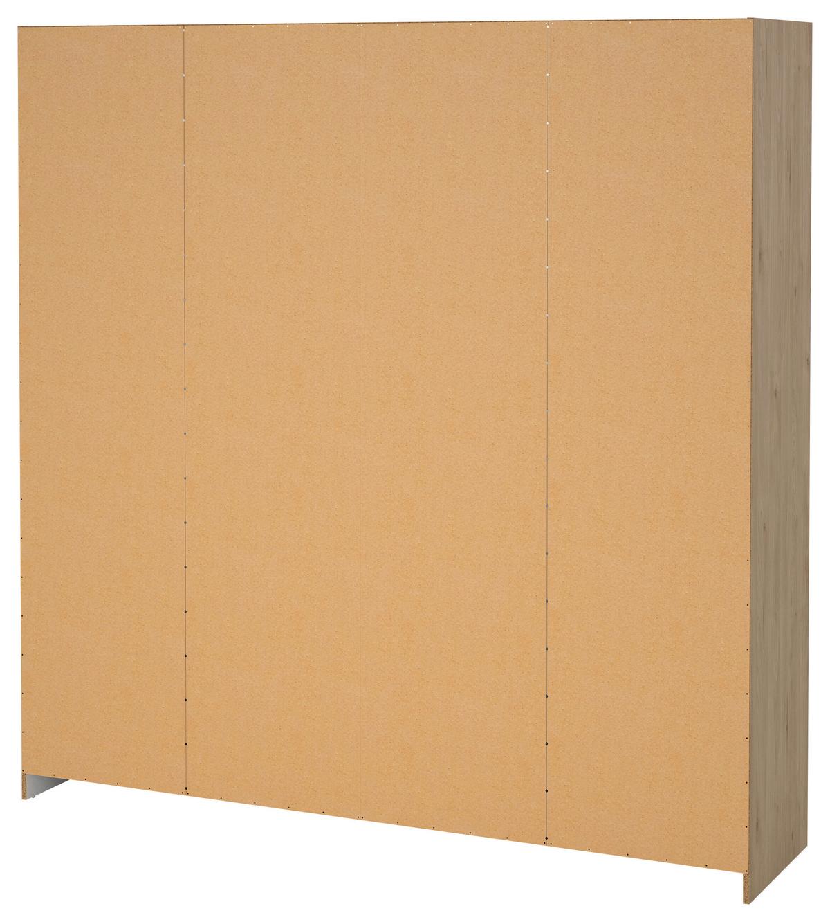 Kleiderschrank Sprint, Eichefarben,b: 195,5cm - Eichefarben, Basics, Holzwerkstoff (195,5/200,4/49,6cm) - MID.YOU