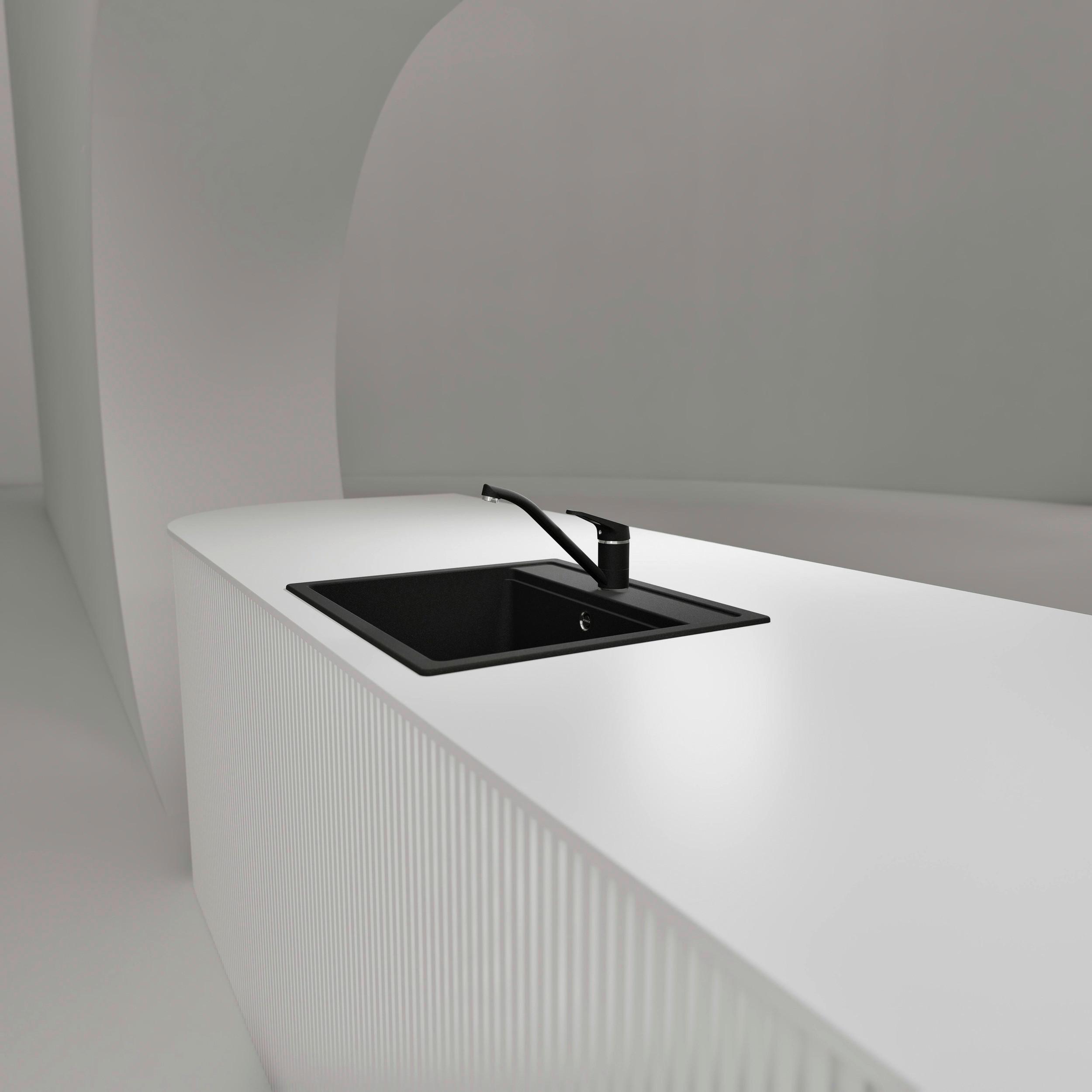 KUCHYNSKÁ BATÉRIA COSMO - grafitová, Basics, kov/kameň (4,9/16,5/22,5cm) - Schock