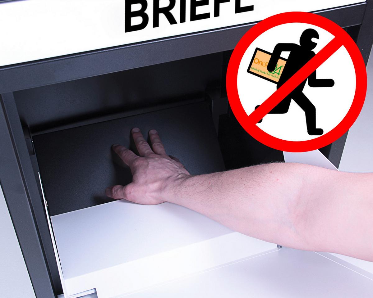 Paketbox Mit Türklappe H: 103 Cm - Schwarz/Grau, Basics, Metall (41/103/38cm)