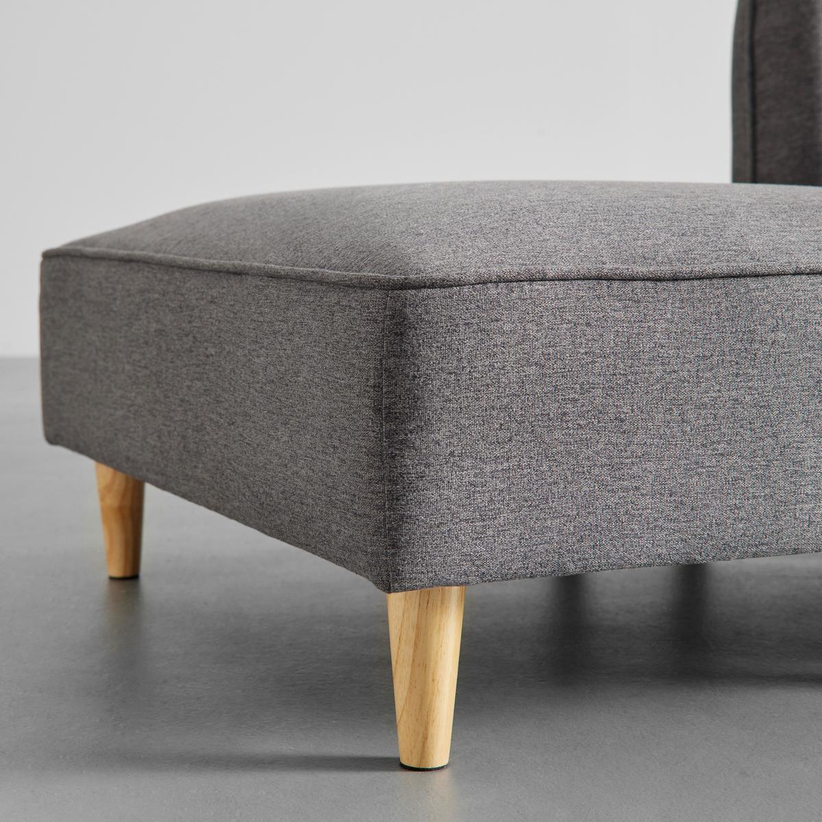 Modulárna pohovka FANNY, tmavosivá - prírodná farba/tmavosivá, Modern, drevo/textil (154/55/73cm) - Bessagi Home