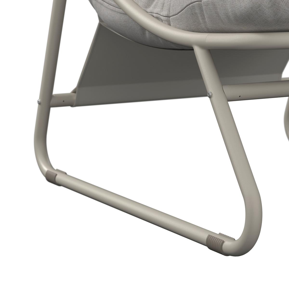 Loungesessel Kapstadt - Beige, MODERN, Textil/Metall (68/36/65cm) - Beldano