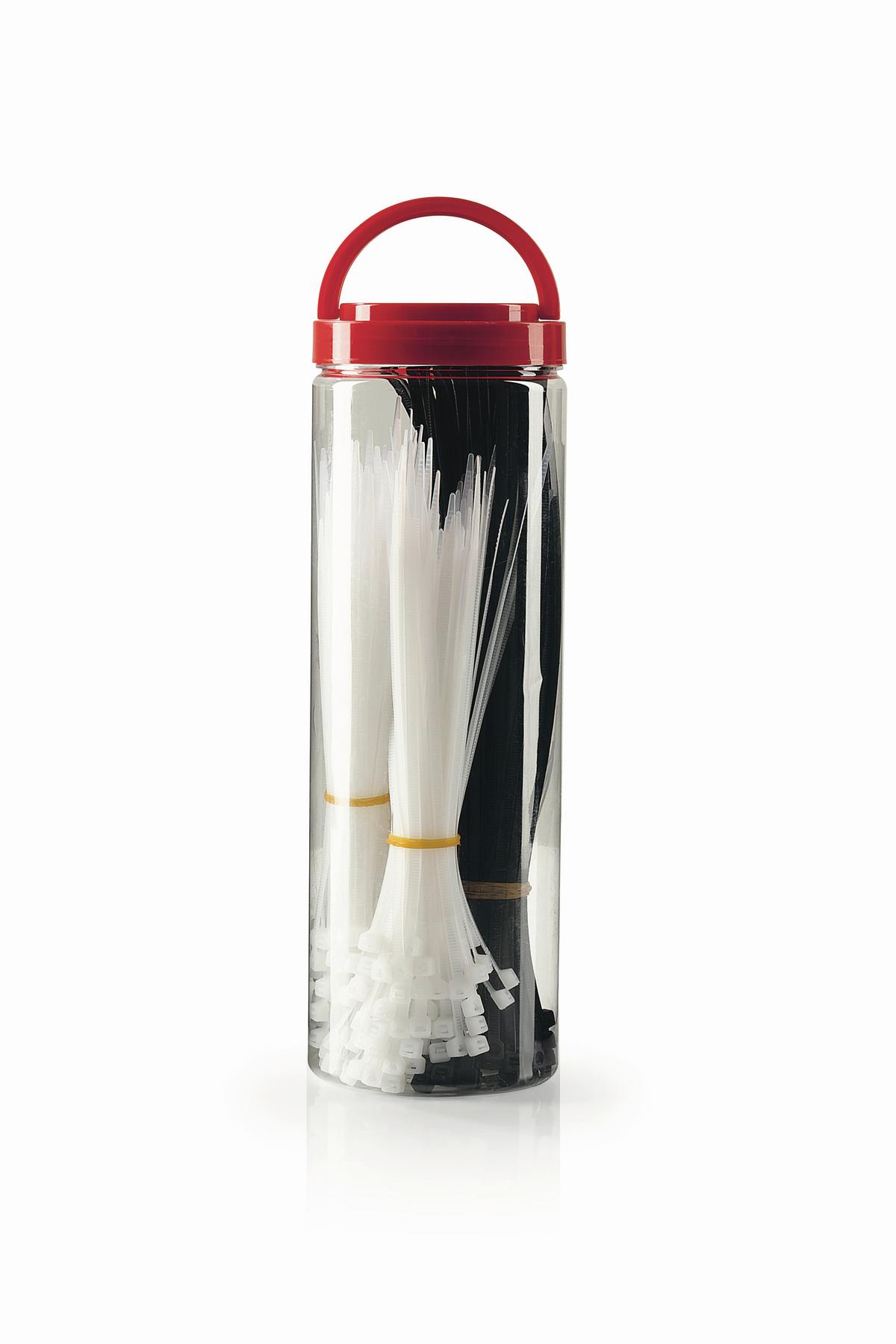 Kabelbinder 700 Stk./pkg. - Schwarz/Weiß, Basics, Kunststoff (0,48/30cm)