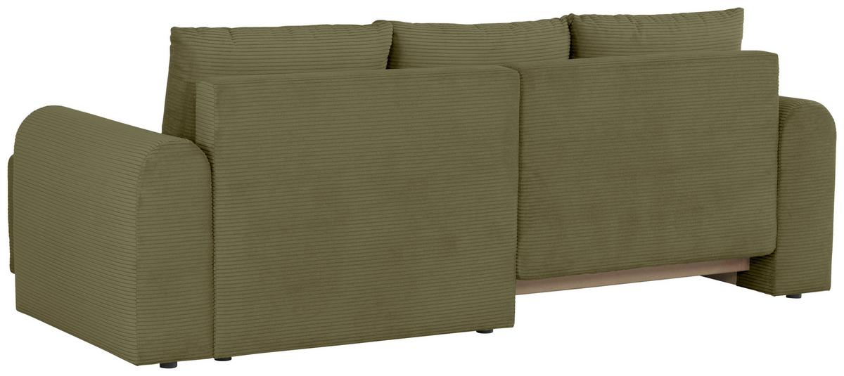 Ecksofa Joni Olivgrün S: 250 cm - Olivgrün, Design, Textil (250/151cm) - MID.YOU