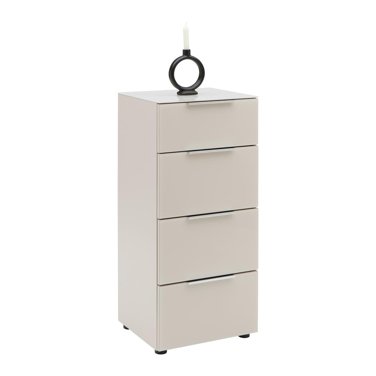 Komoda Siena š: 45 cm SIENA -EXKLUSIV- - čierna/kašmírová, Modern, kov/kompozitné drevo (45/99/40cm) - Mömax