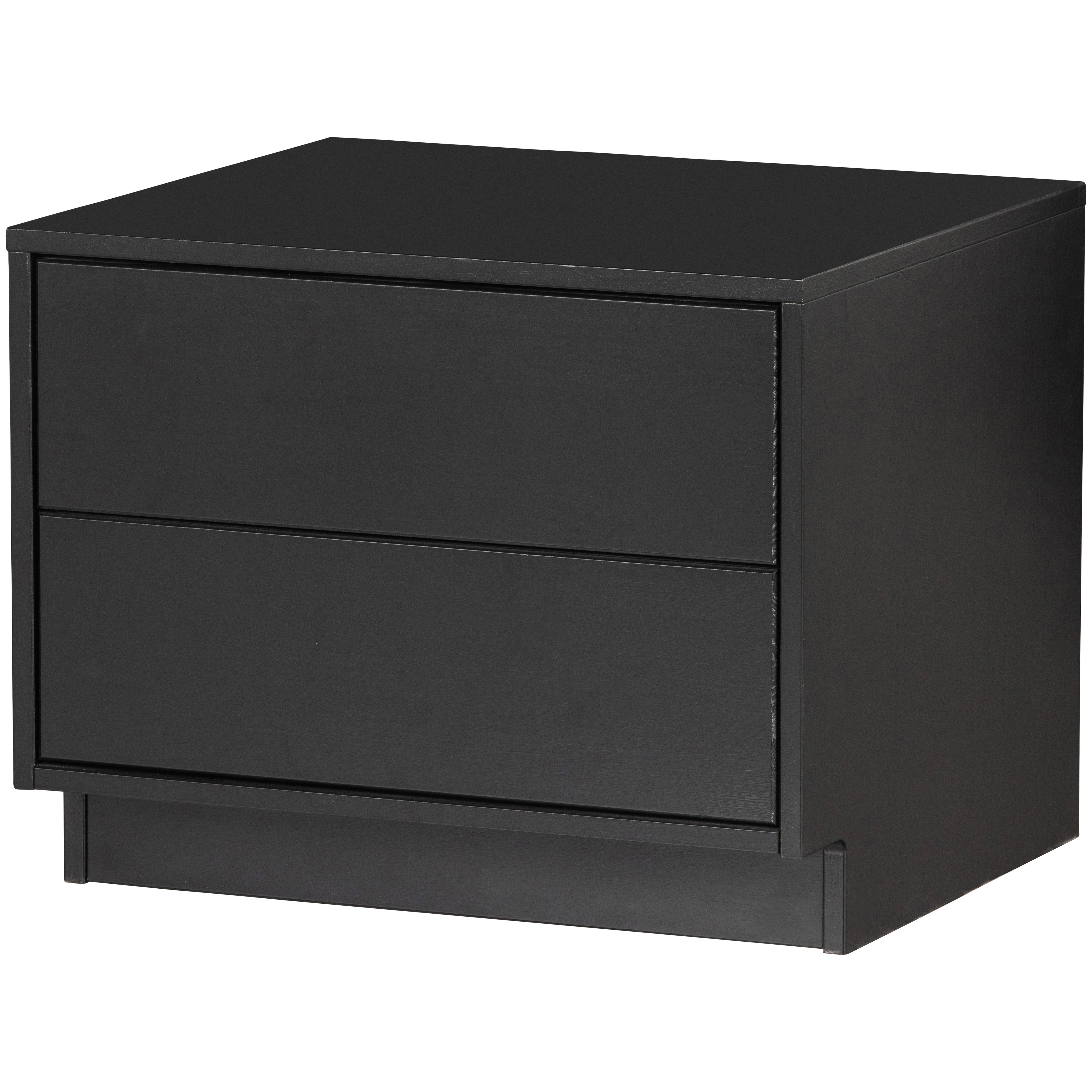 Lowboard Finca Schwarz B: 50cm - Schwarz, Design, Holz (50/40/40cm) - Livetastic