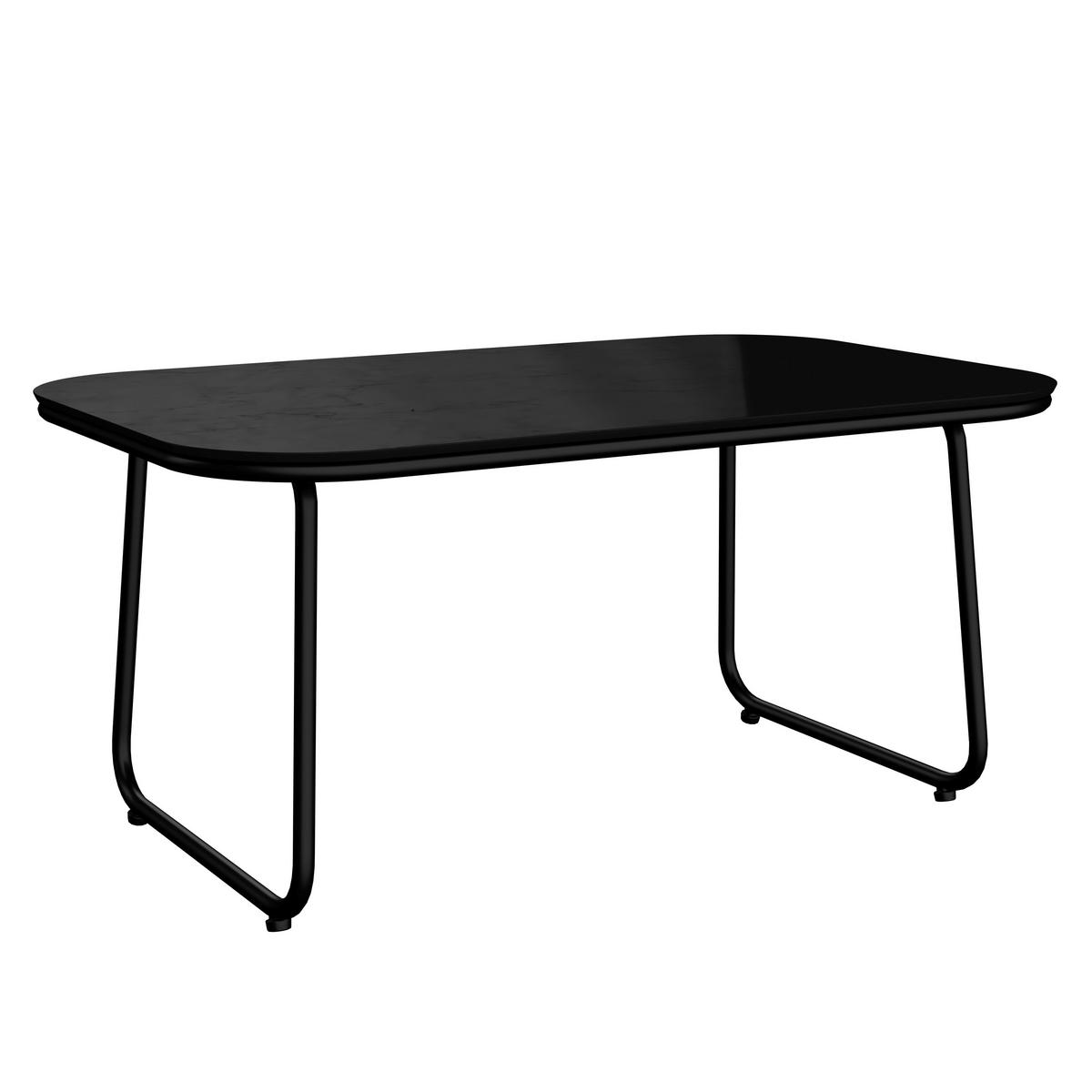 Terasová sedací souprava ELLY - šedá/černá, Moderní, kov/textil (116/77/71cm) - Bessagi Garden