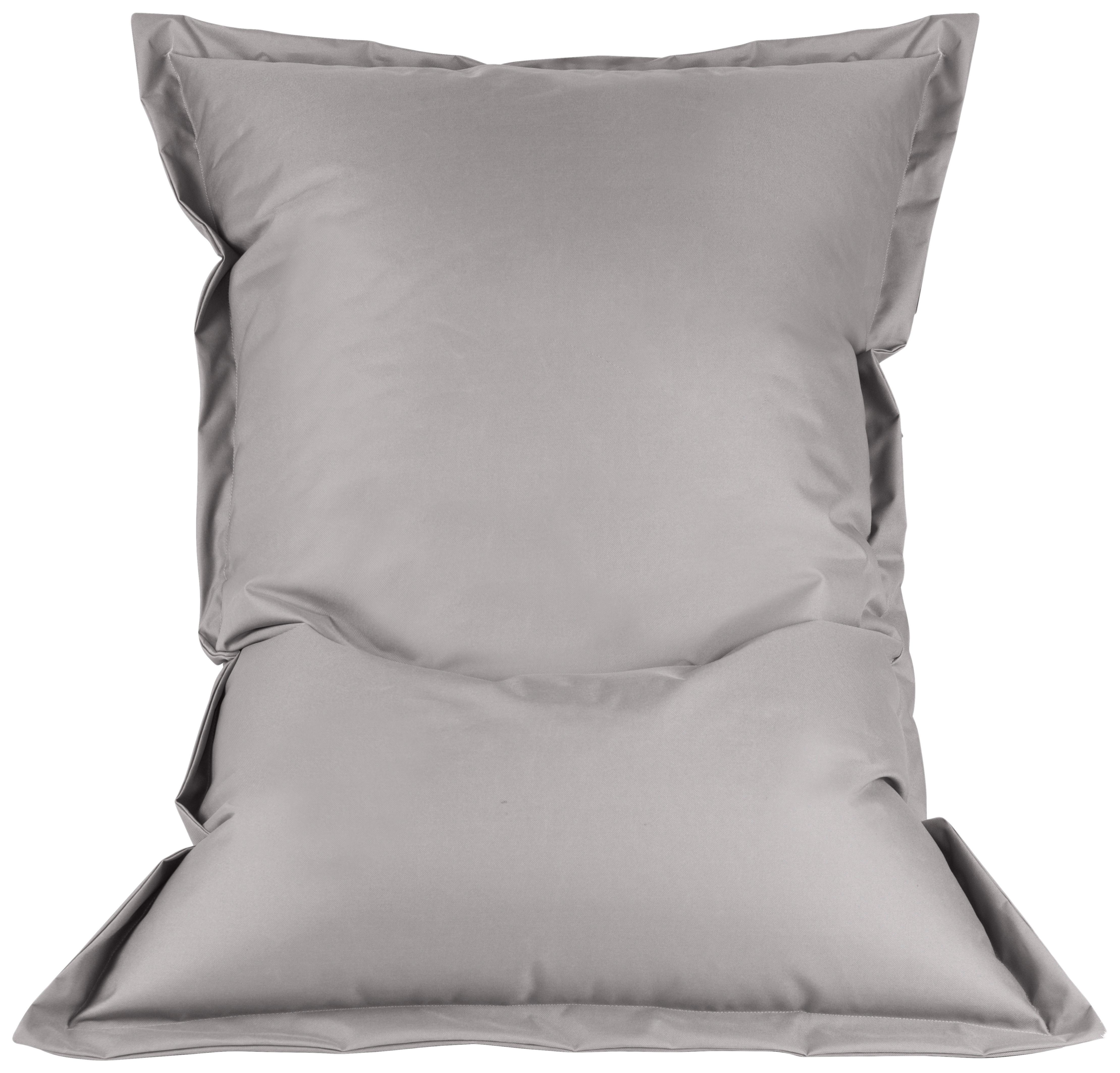 Sitzsack Outdoor Xl Grau, 170x130 Cm - Weiß/Grau, Basics, Textil (170/130/40cm) - Ondega