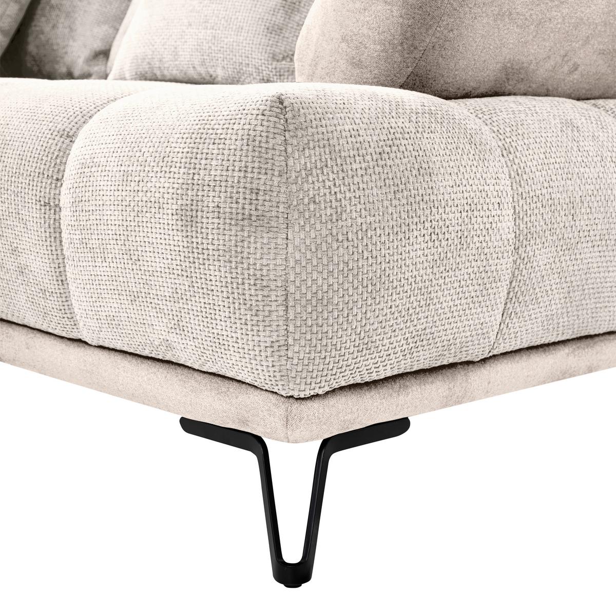 LARGO, levá, béžová, potřeba šířky dveří 90 cm - černá/béžová, Moderní, kov/textil (184/262cm)