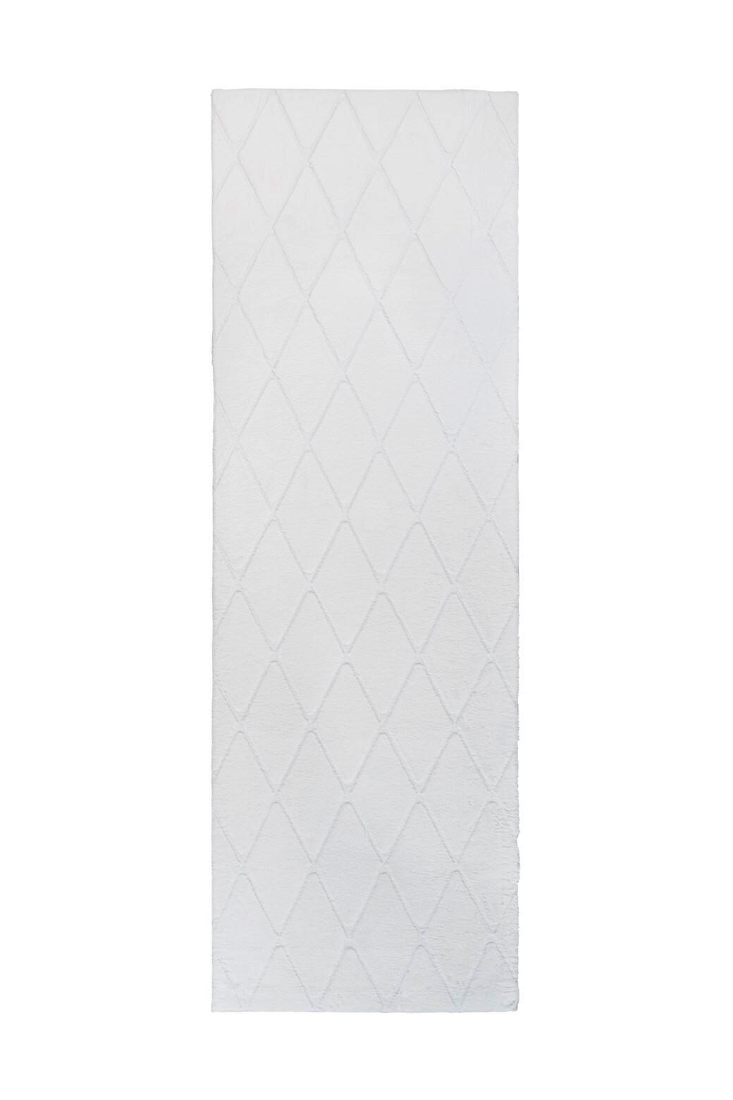 Läufer Vivica Weiß, 80x250 cm - Weiß, KONVENTIONELL, Textil (80/250cm)