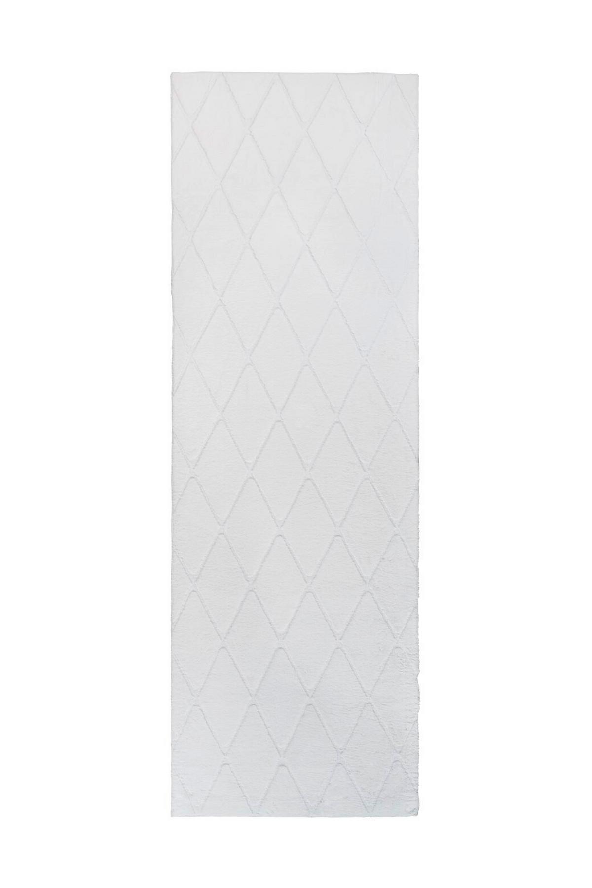 Läufer Vivica Weiß, 80x250 cm - Weiß, KONVENTIONELL, Textil (80/250cm)