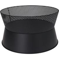 Feuerschale Ø ca. 57 cm mit Glatten Metallsockel - Schwarz, Basics, Metall (57/31,5cm)