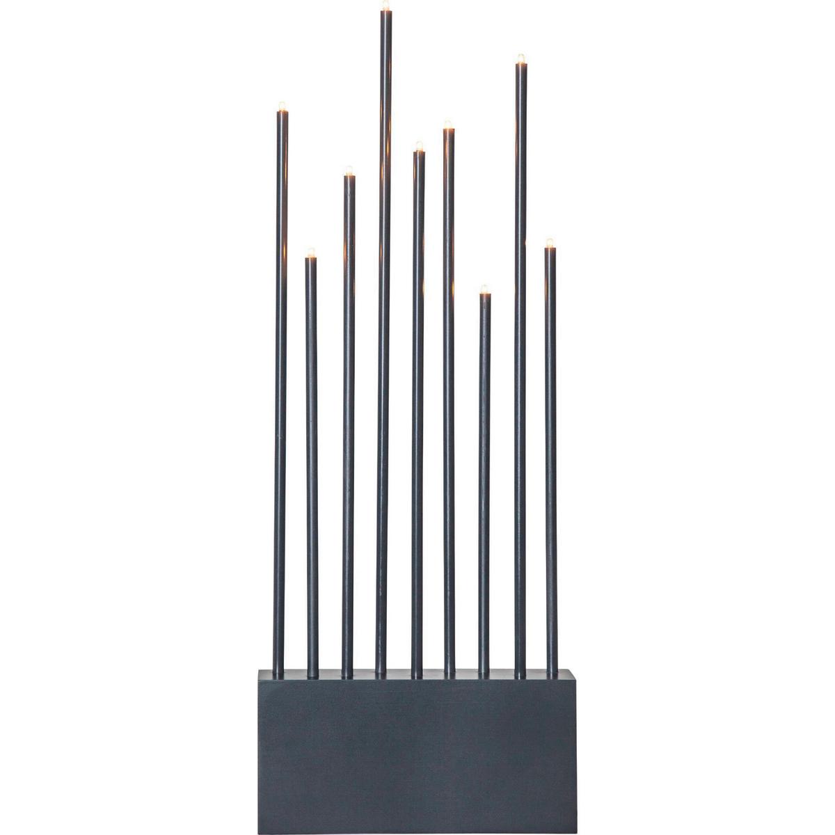 LED-Kerze 410955 Buzz - Anthrazit, Basics, Holz/Metall (23/6/60cm) - Eglo