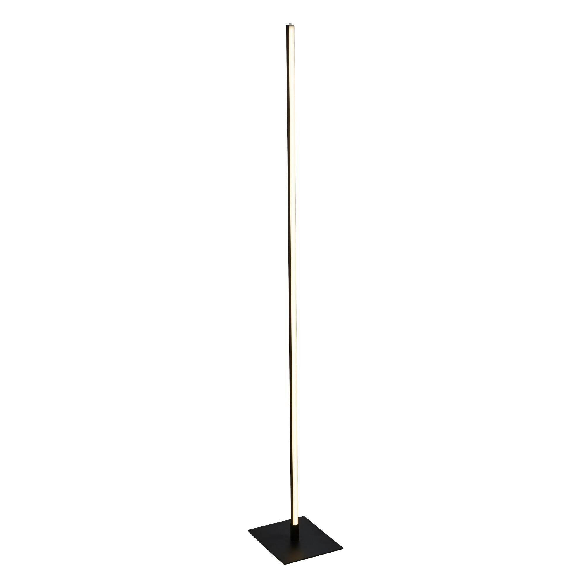 LED-Stehleuchte Eu96383-1bk - Schwarz/Weiß, Basics, Kunststoff/Metall (20/150/24cm)