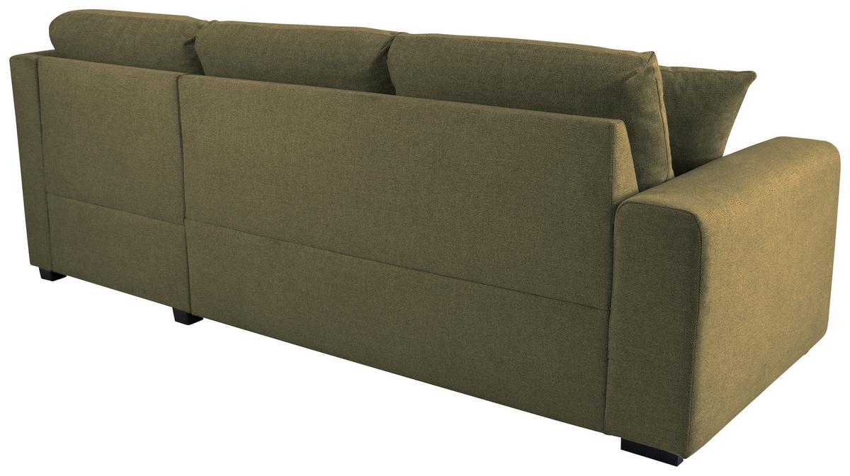 Ecksofa Lukas Olivgrün S: 239x158 Cm - Olivgrün, Trend, Textil (239/158cm)