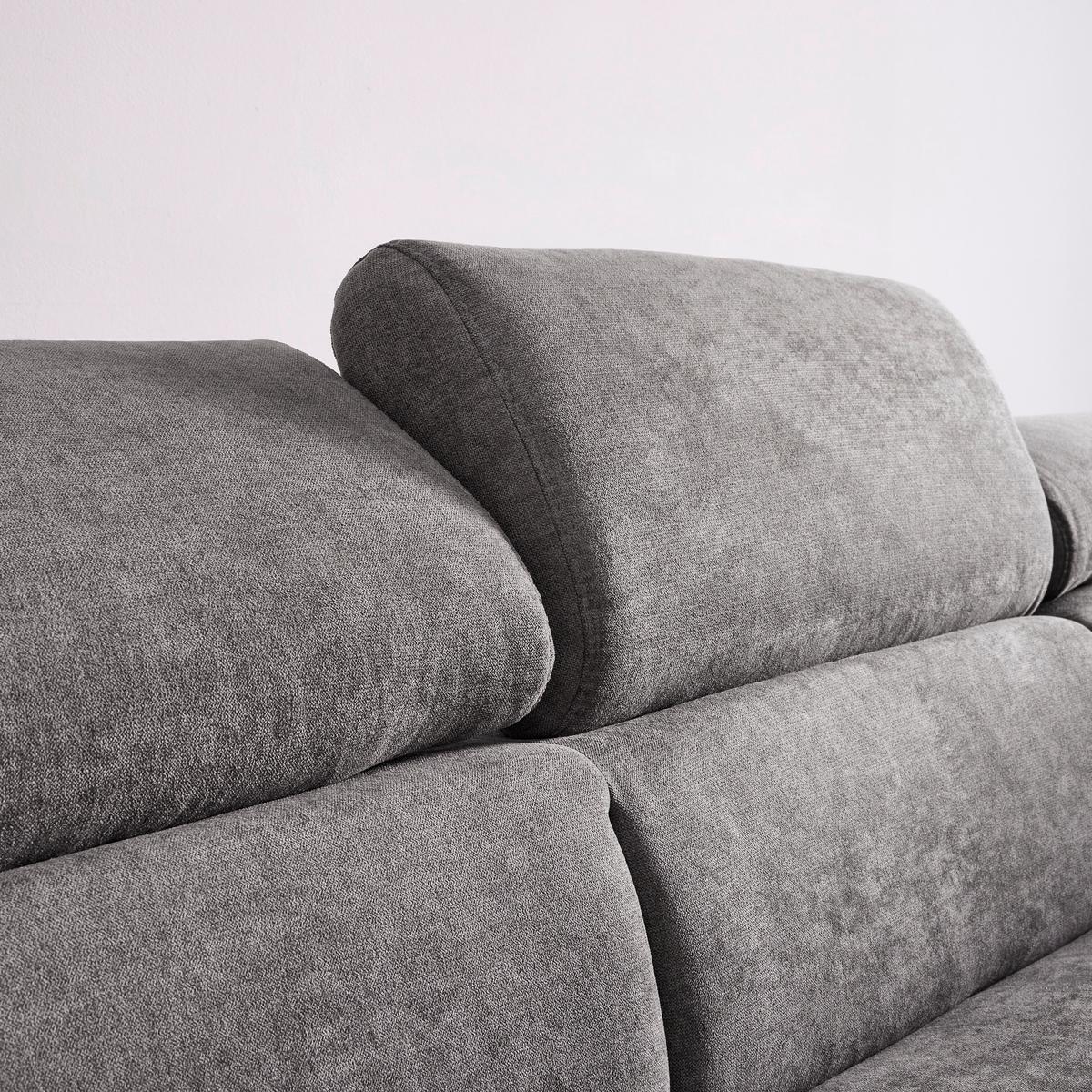 Sedací souprava Malibu šedá - tmavě šedá, Moderní, dřevo/textil (249/88/207cm) - Bessagi Home