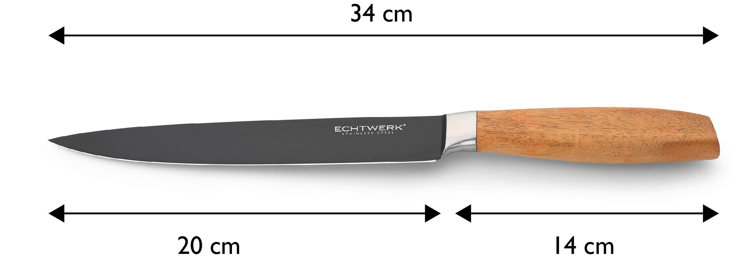 Schinkenmesser Edelstahl L: 34 cm - Basics, Metall (34cm) - Echtwerk