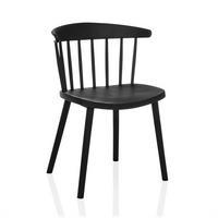 Besucherstuhl Artifo Schwarz B: 53 Cm - Schwarz, MODERN, Kunststoff (53/75/45cm) - MID.YOU