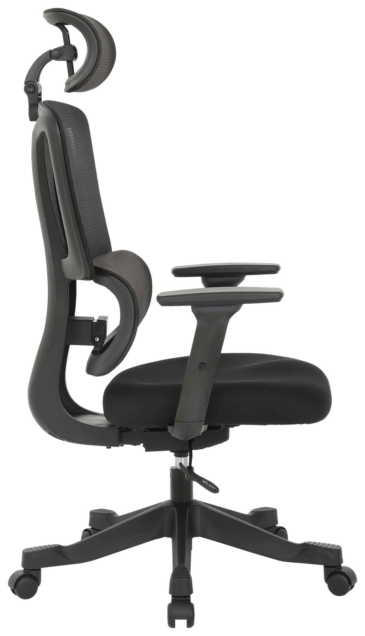 OTOČNÁ ŽIDLE NOEMI - černá, Design, kov/dřevo (65/122-130/62cm) - Mömax