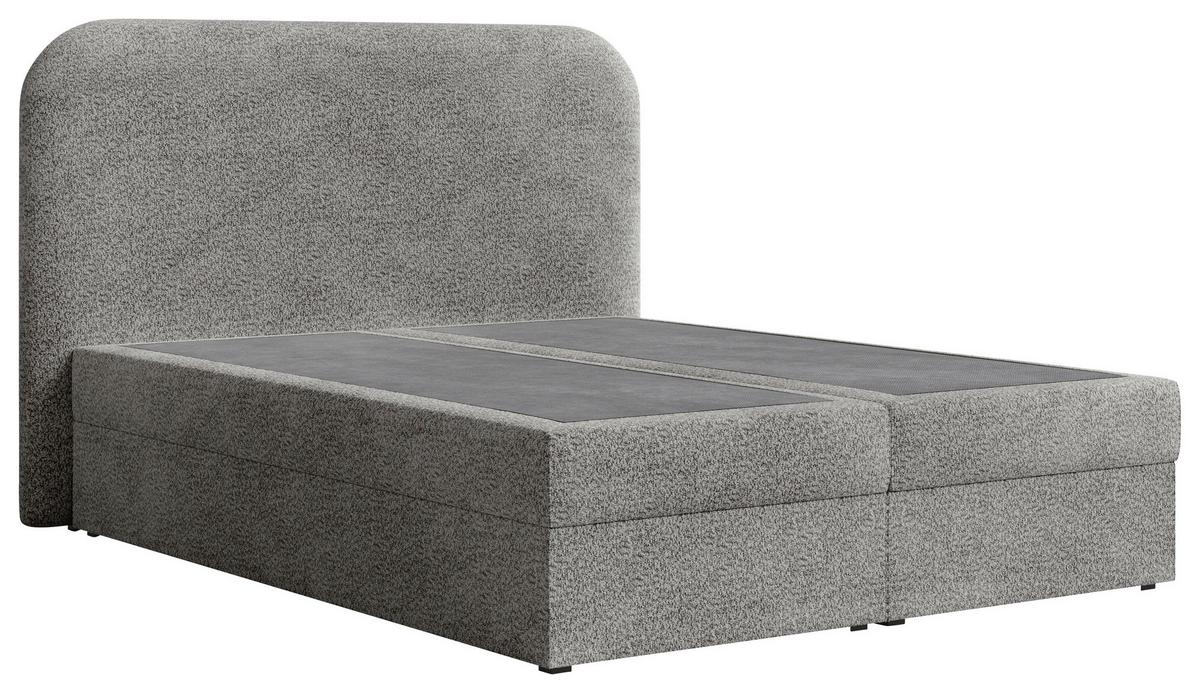 BOXBETT London Anthrazit 160x200cm - Anthrazit/Schwarz, MODERN, Holz/Kunststoff (160/200cm) - MID.YOU