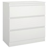 Komoda MARA 3 biela - biela, Konventionell, drevo (77/80/42cm) - Mömax