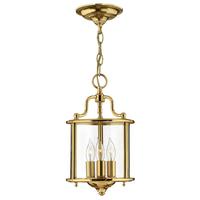 Hängeleuchte Gentry H: 40 cm 3-Flammig - Messingfarben, Design, Glas/Metall (20/40.1cm) - Elstead Lighting