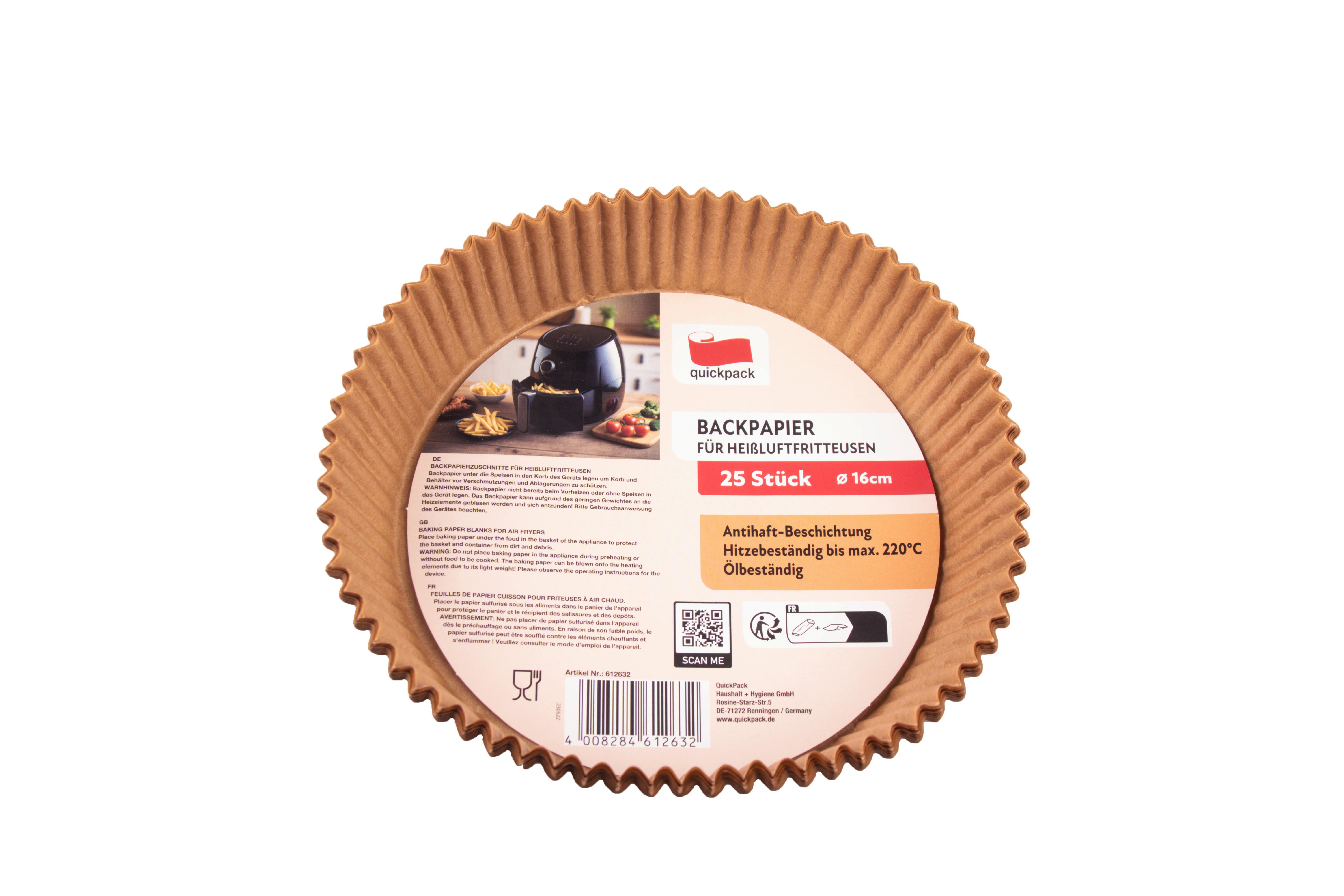 Backpapier Elena - Hellbraun, Basics, Papier (16/4,5cm) - Quick Pack