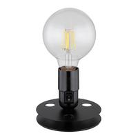 Tischlampe Schwarz Mit Schalter - Schwarz, KONVENTIONELL, Metall (12/9cm) - Globo