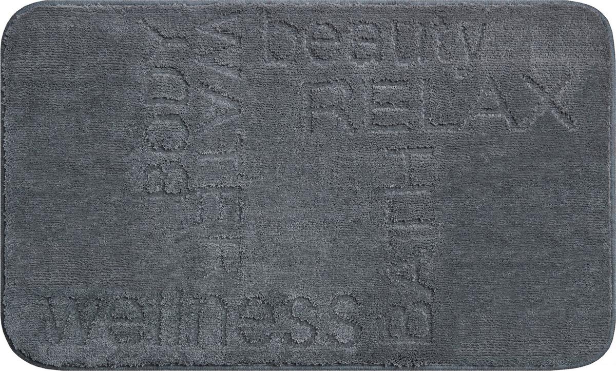 Badematte Capricio - Anthrazit, Basics, Textil (60/90cm) - Grund