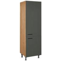Geschirrschrank Easytouch - Eichefarben/Grün, MODERN, Holzwerkstoff (60/216,6/58cm) - Nobilia