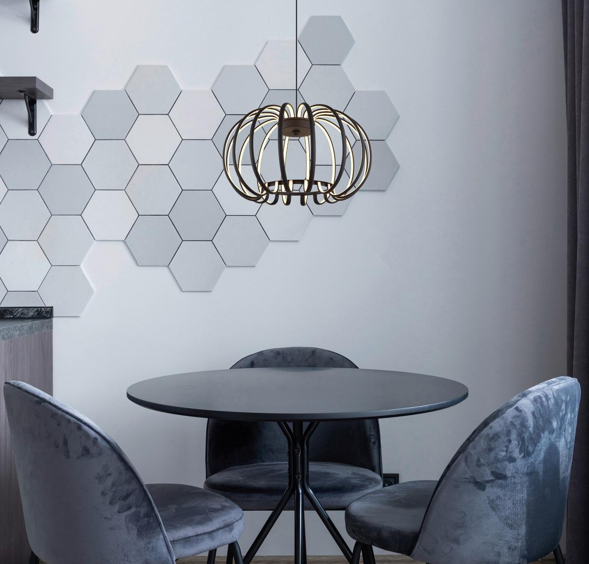 ZÁVĚSNÉ LED SVÍTIDLO RIBBON - bílá/černá, Design, kov/plast (40/120cm) - Globo