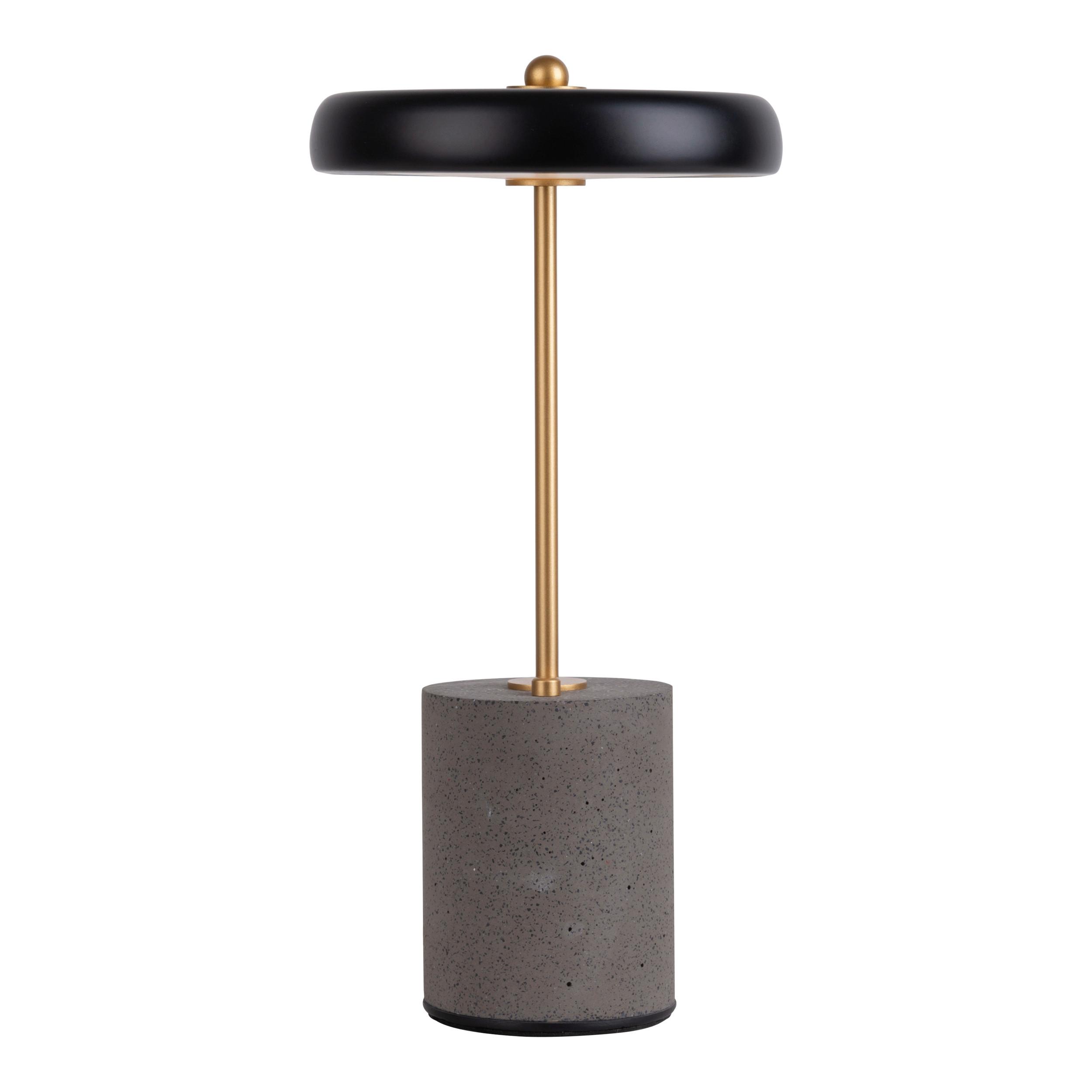 Akku-Tischleuchte 5306422 - Goldfarben/Schwarz, Design, Metall (15/30cm) - Näve