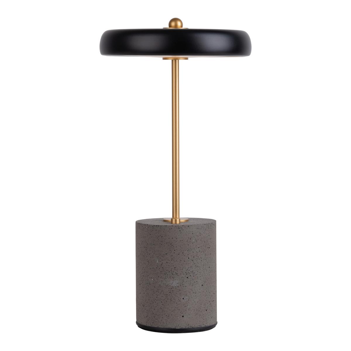 Akku-Tischleuchte 5306422 - Goldfarben/Schwarz, Design, Metall (15/30cm) - Näve