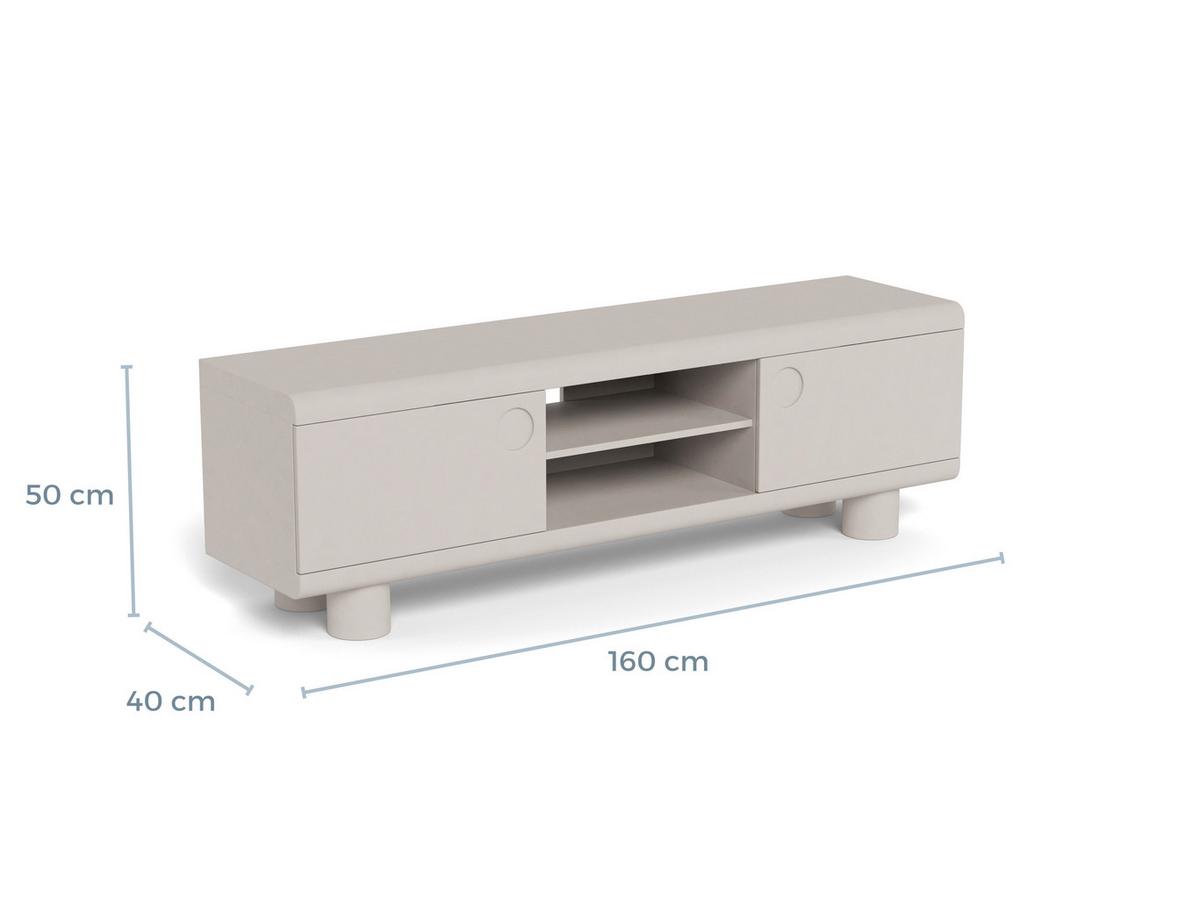 SKRINKA POD TV MAGEE - sivá, Design, kompozitné drevo (160/75/40cm) - MID.YOU
