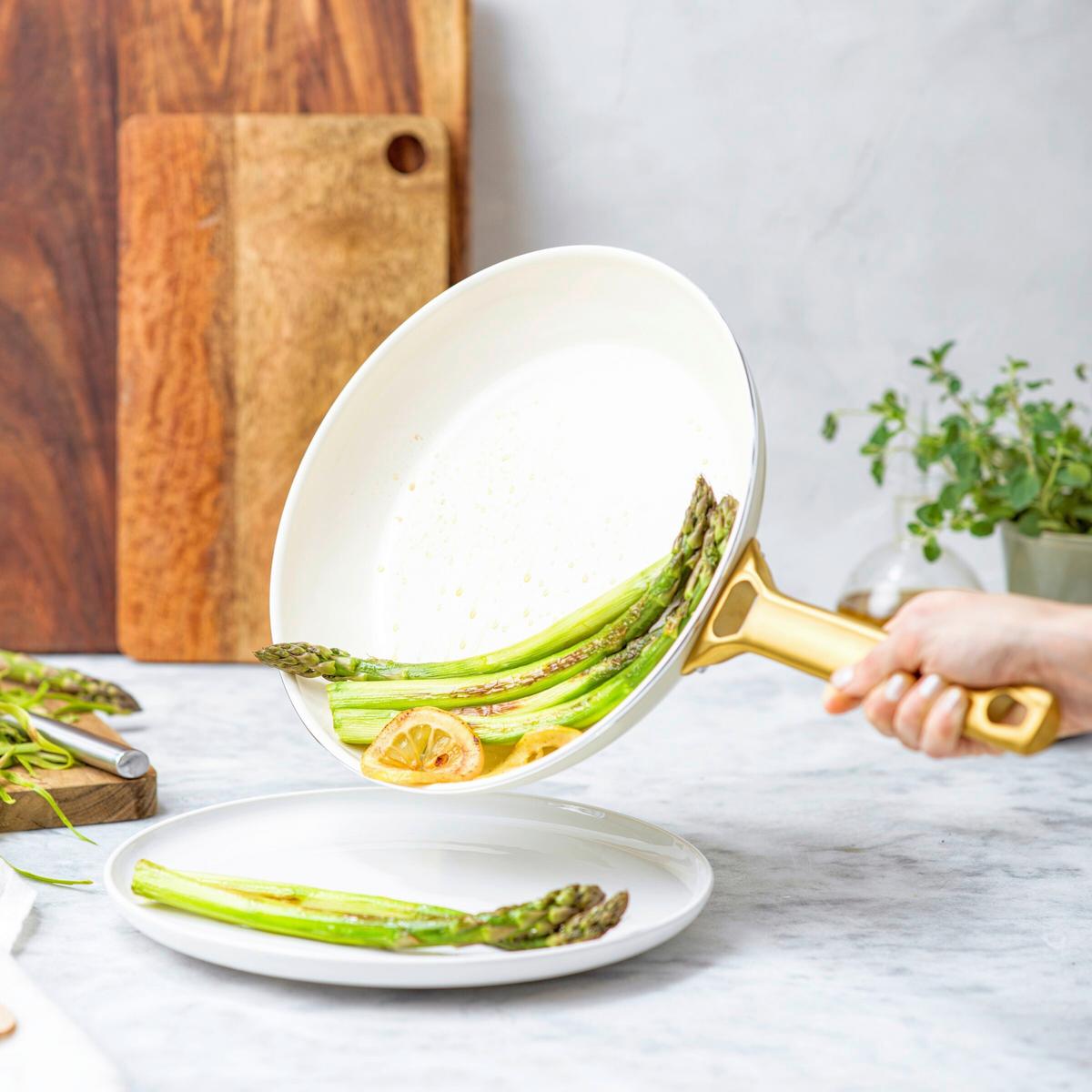 Pfannenset Padova Reserve Creme/Goldfarben D: 20/26 cm - Goldfarben/Creme, Basics, Metall (20 & 26cm) - GreenPan