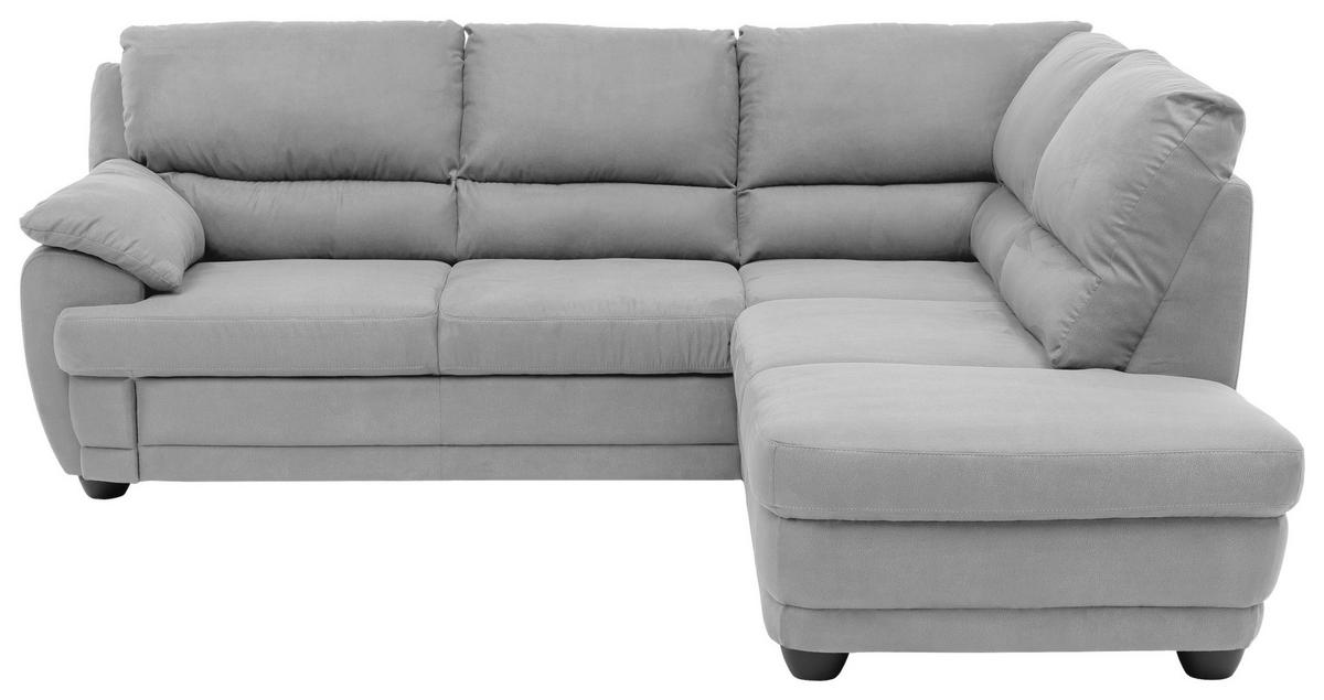 Ecksofa Nebolo Hellgrau - Hellgrau, Design, Textil (245/225cm) - Livetastic