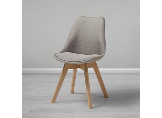 Jedálenská Stolička Rocksi - svetlosivá/farby buku, Moderný, drevo/textil (48/82,5/43cm) - Modern Living Jedálenská Stolička Rocksi - svetlosivá/farby buku, Moderný, drevo/textil (48/82,5/43cm) - Modern Living